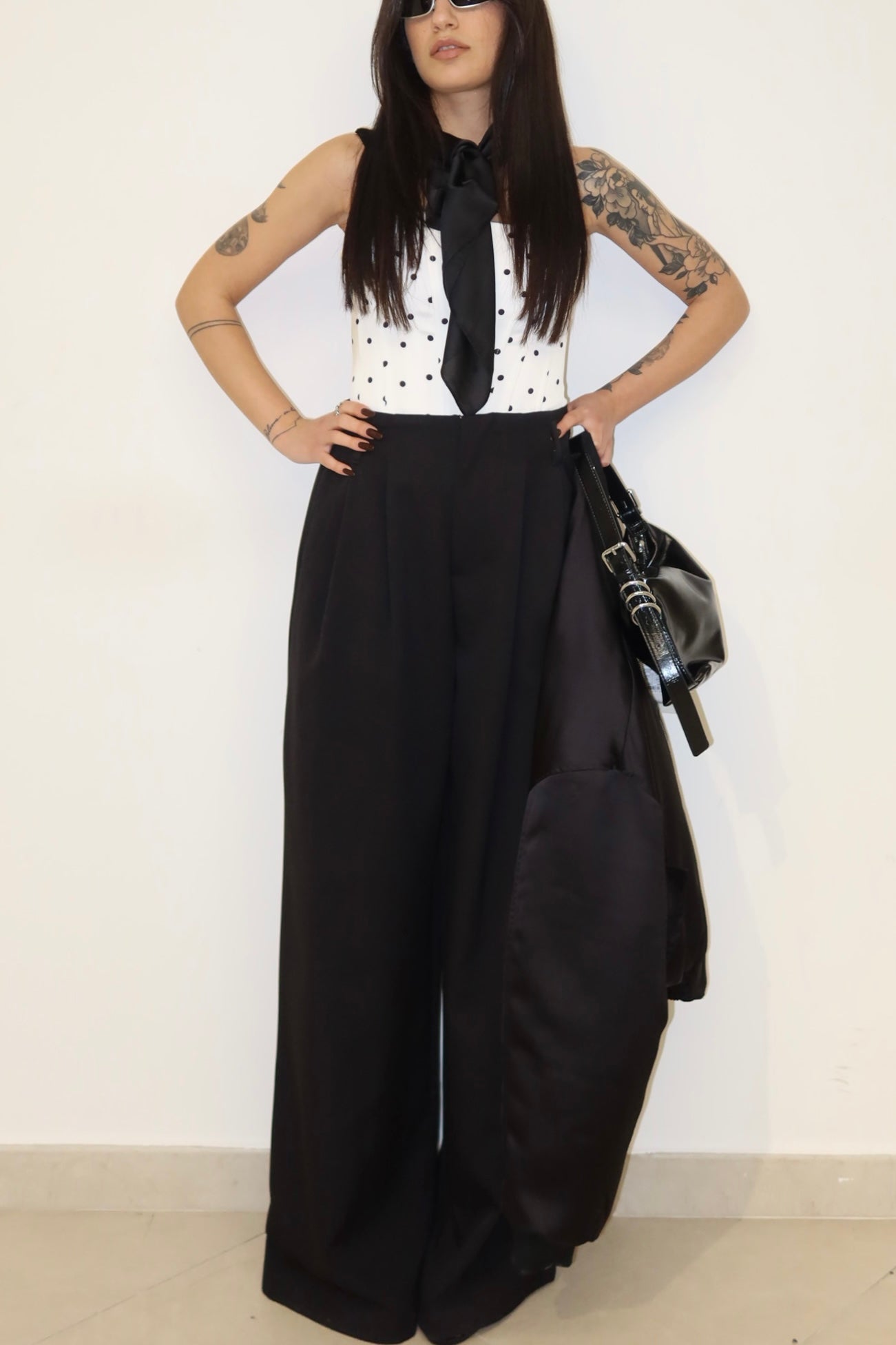Pantalone con cintura integrata Justwest